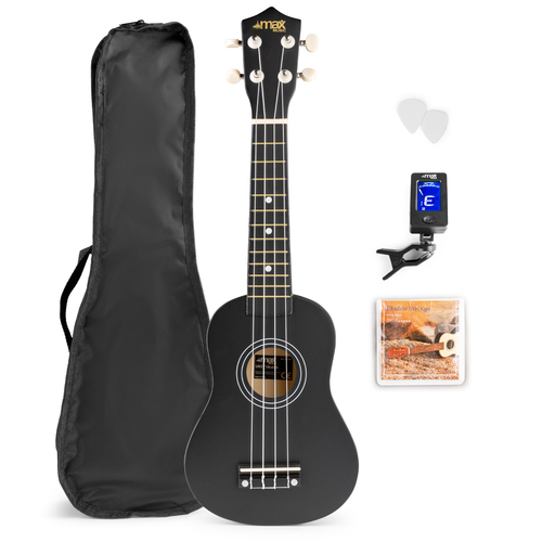 UKEY Ukulele Set Soprano 21" Black