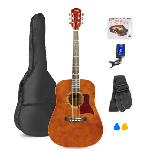 SoloJam Western Guitar Pack Dark Natural