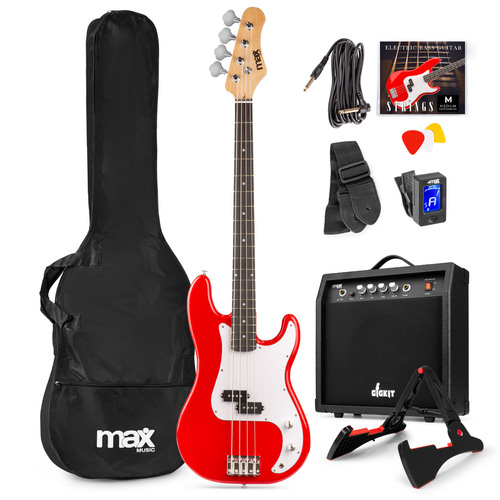 GigKit Bass Guitar Pack Red