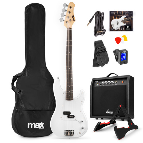 GigKit Bass Guitar Pack White