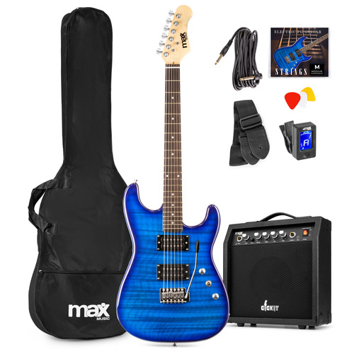 GigKit Electric Guitar Pack Quilted Style Dark Blue