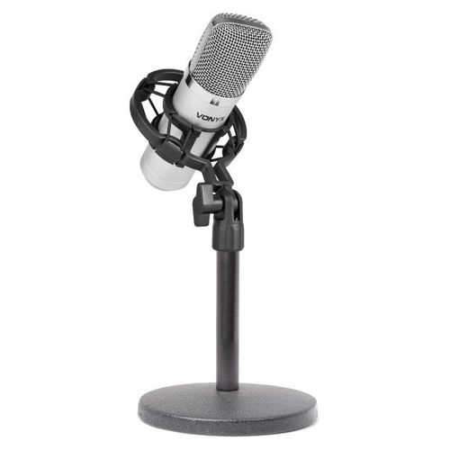 Studio Condenser Microphone Silver