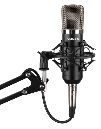 Studio Microphone Set with Boom arm & Pop Filter