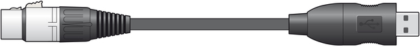 Audio to USB Converter Lead - XLRF to USB type A