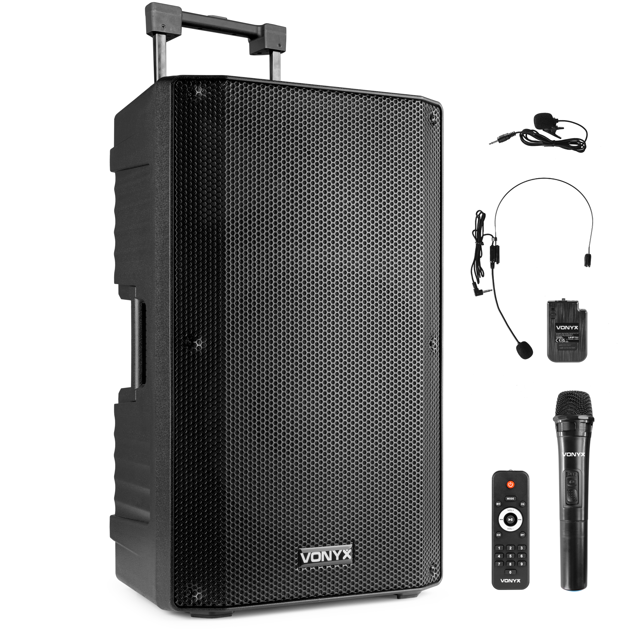 Portable PA Speaker 12 Inch - UHF Combi Mics Bluetooth Receiver - USB Media  Player - Sound Division & Surplustronics
