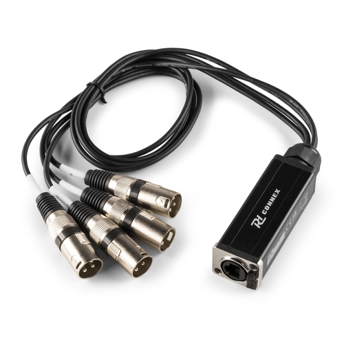 CX190 RJ45 to 4x XLR Male Cable Splitter 0.7m