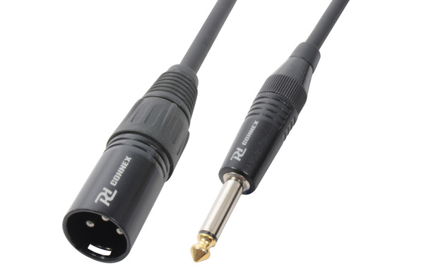 Audio Lead -  XLR Male to 6.3mm TS Plug