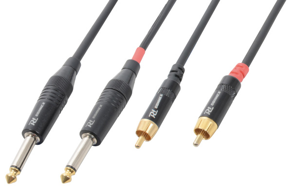 Audio Lead - 2 x TS Jack to 2 x RCA Male