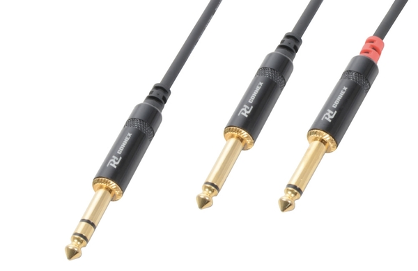 Audio Lead - 6.3mm TRS - 2 x 6.3mm TS