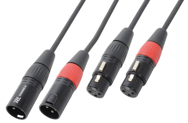 Audio Lead - 2x XLR Female to 2x XLR Male