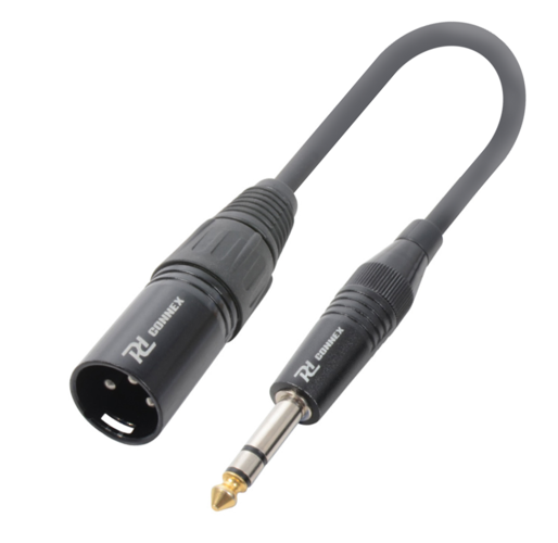 Cable Converter XLR Male - 6.3mm TRS Jack
