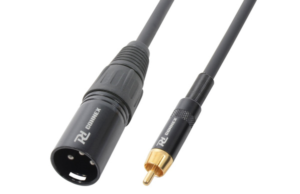 Audio Lead - XLR Male - RCA Male 