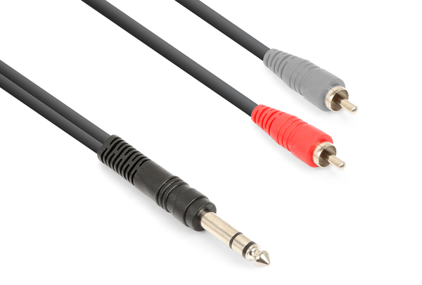 Cable 6.3mm TRS - 2 RCA Male
