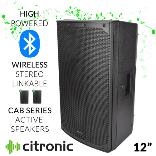 Active 12" Speaker With Bluetooth Stereo Link