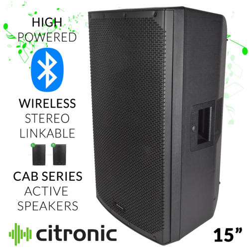 Active 15" Speaker With Bluetooth Stereo Link CAB-15L