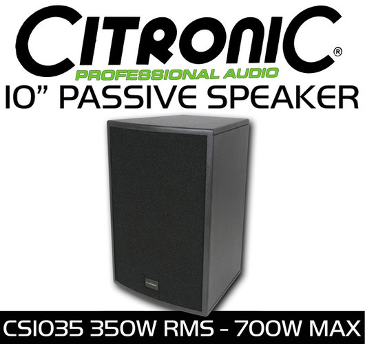 High End PA Passive Speaker - Citronic CS1035 - 10 Inch 
