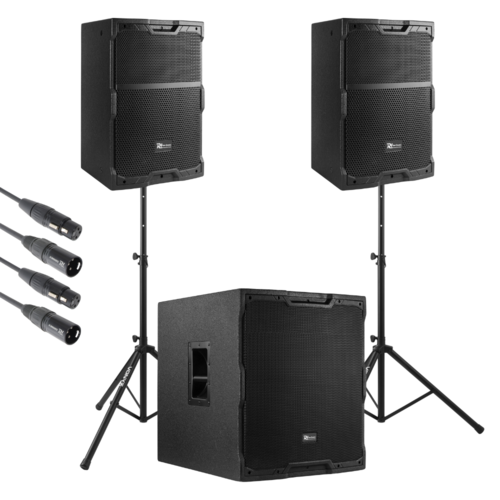 2.1 Pro PD  Active Speaker Set 18” Subwoofer + 15" Tops