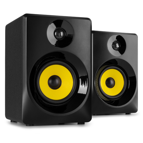 Active Studio Monitors - 5 Inch - Pair (Master-Slave) - Black 