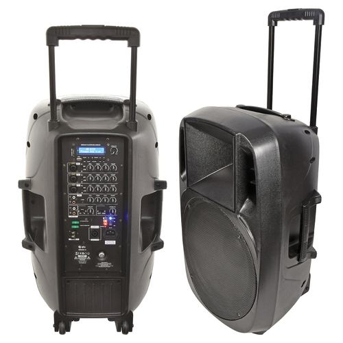 Portable PA Speaker 150W MIXCAB-15  with 4 Ch Mixer