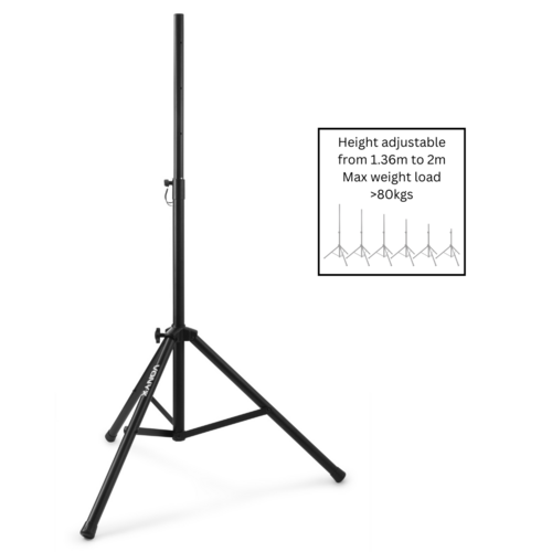 Professional Speaker Stand - Black 80kg