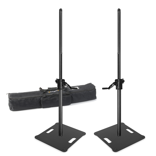 Square Base Heavy Duty Wind-Up Speaker Stands
