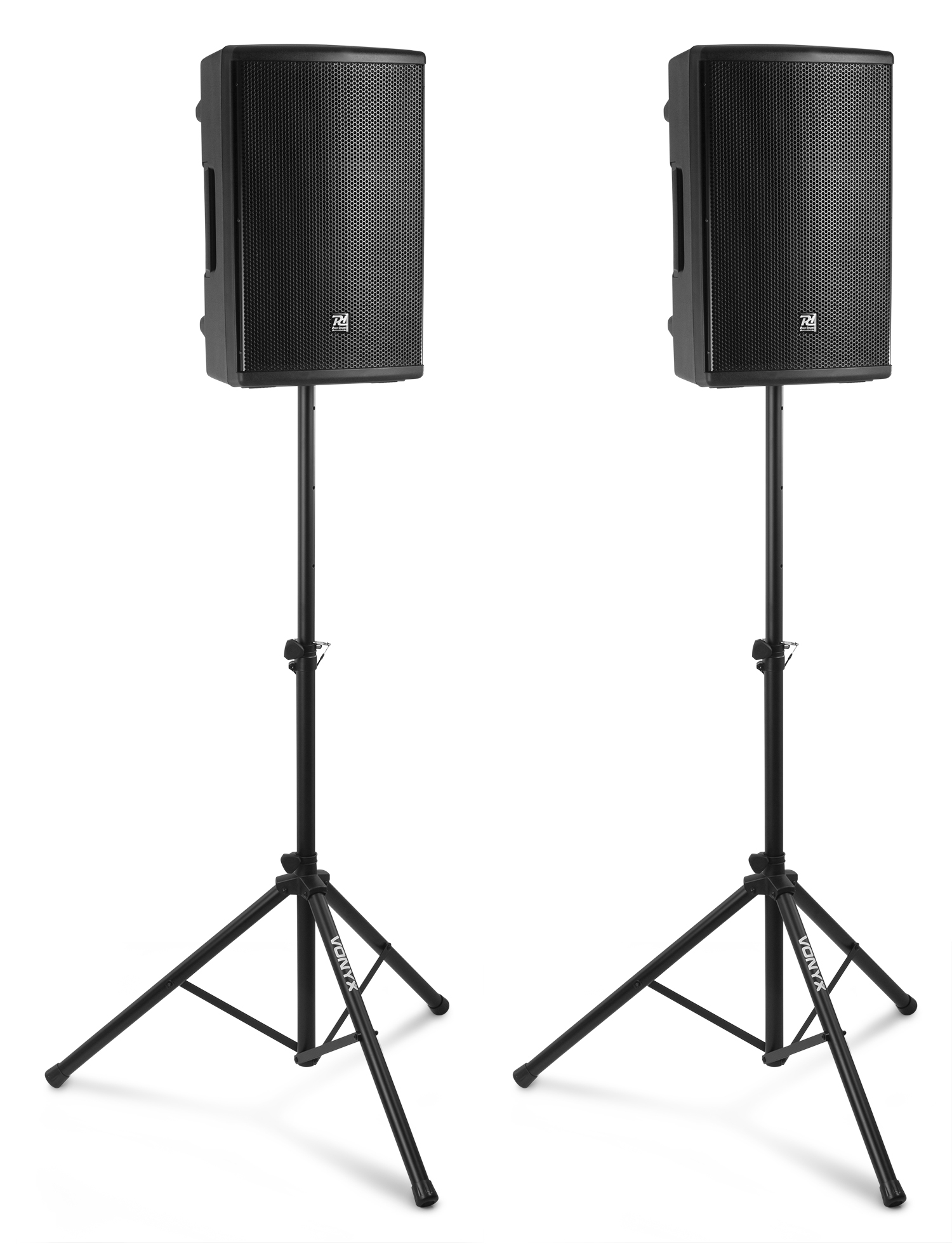 Speaker Stand Set - 2 x Adjustable Stands Includes Zip Up Carry Bag ...