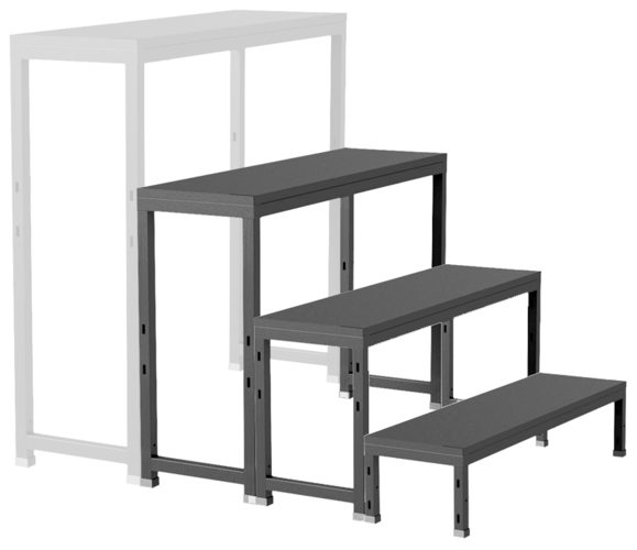 Stage Modular Stair set for 80cm Stage height 900mm wide