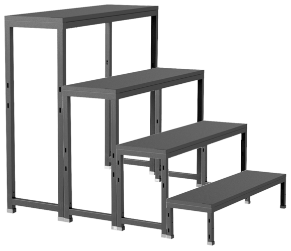 Stage Modular Stair set for 100cm Stage height 900mm wide