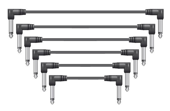 Guitar Patch Leads - 6.3mm TS to 6.3mm TS 