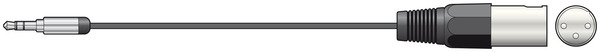 Audio Lead - 3.5mm TRS Jack to XLR TS Male  