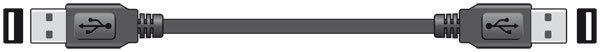 USB A Plug to USB A Plug  