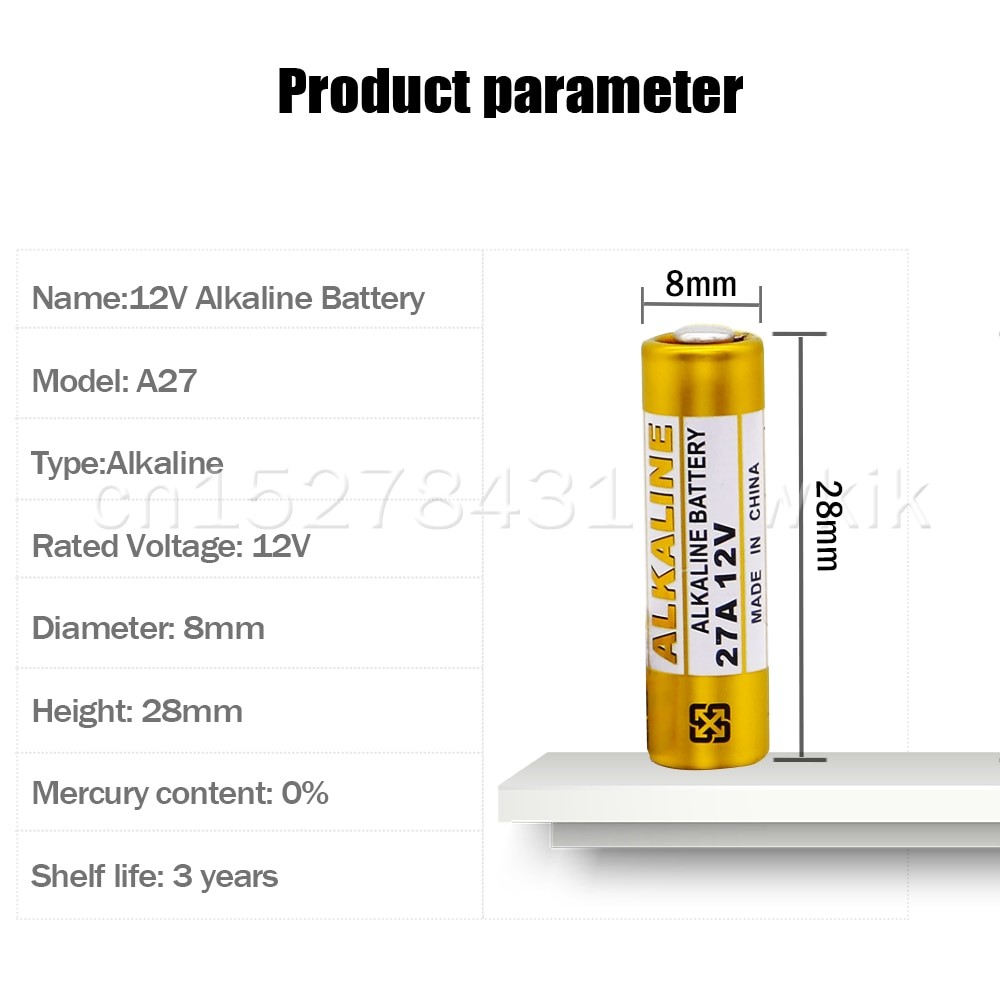 10 GP 27A GP27A 12V Alkaline Remote Battery
