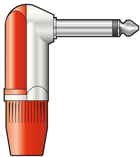 Heavy Duty 6.3mm Jack Plug - Right Angle