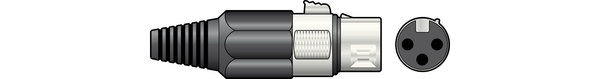 XLR Plug - 3 Pin Female
