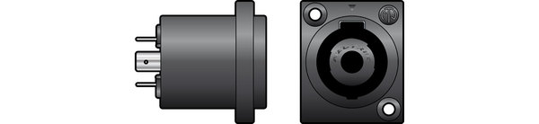 Genuine NEUTRIK 4 PIn Speakon Panel Socket