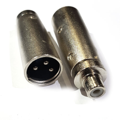 XLR Male to RCA Female Audio Adapter