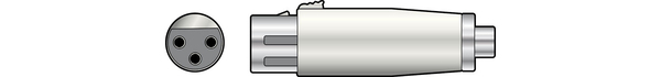 XLR Adaptor 3-pin XLR Female – RCA Socket