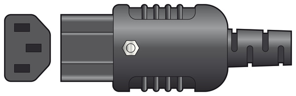 Heavy Duty In-line IEC Connector C13