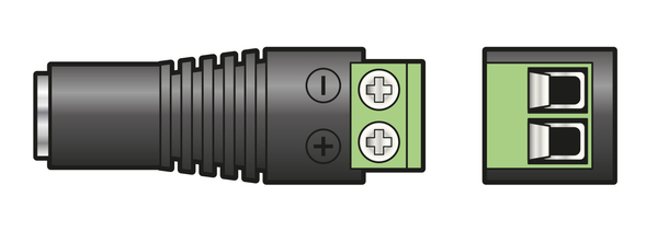 2.5mm DC Socket with Screw In Terminals