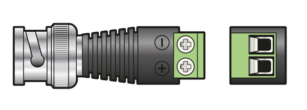 BNC Coaxial Plug with Screw In Terminals