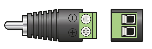 RCA Phono Plug with Screw In Terminals