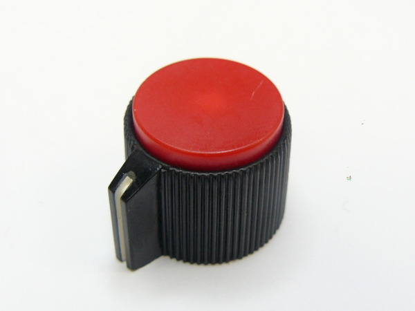 Knob Red, Grub Screw, With Indicator