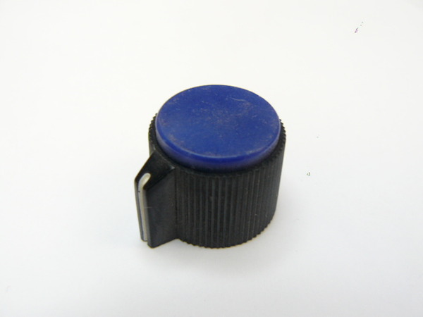 Knob Blue, Grub Screw, With Indicator