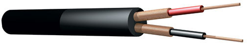 Microphone Cable 2 Core 6.5mm Black - High Quality