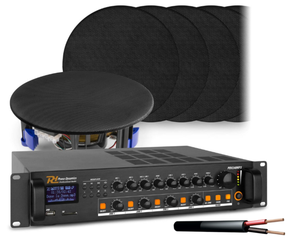 4-Zone 100V Mixer-Amplifier 240 Watt