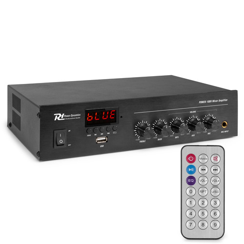 100V Mixer-Amplifier 25 Watt with Bluetooth 