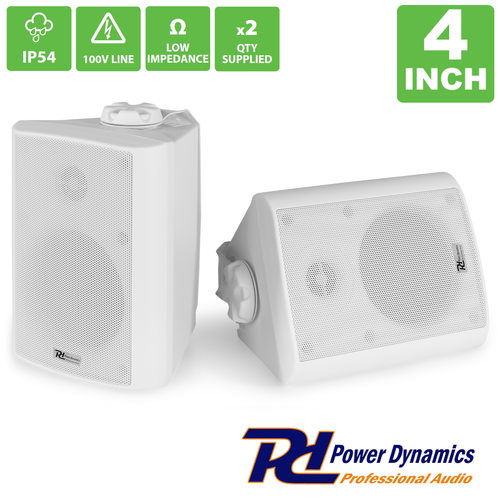 White Speaker 100V - 4 Inch  - Weatherproof IPX5
