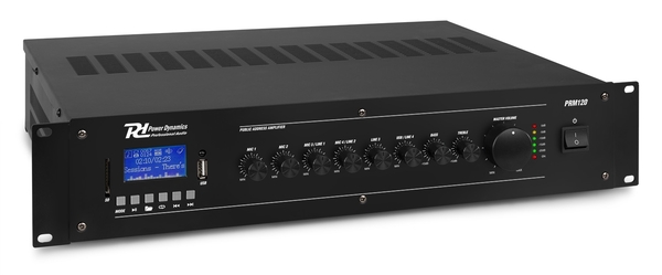 PRM120, 6 Channel Mixer-Amplifier 120W 