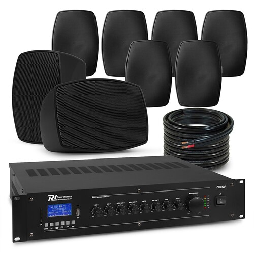 8x 3" BHW30BK Black Wall Mounted Commercial