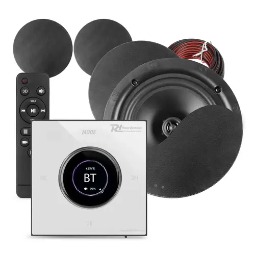 Powerline B100W amplifier with 4 ceiling speakers